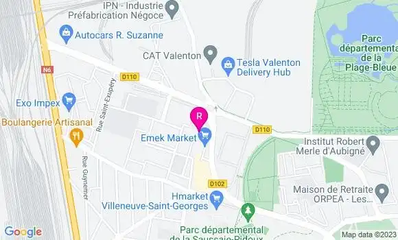 Localisation Restaurant  Chez Omenashou
