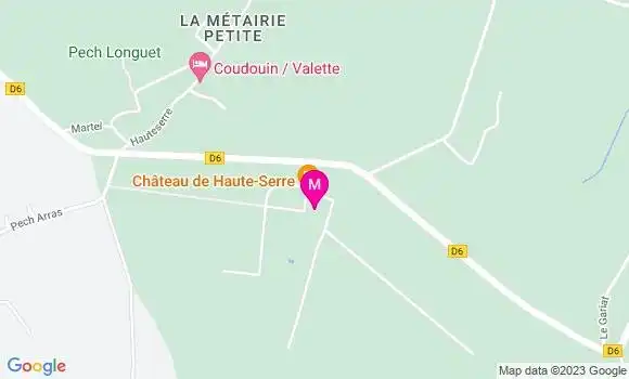 Localisation Restaurant Gastronomique La Table de Haute Serre