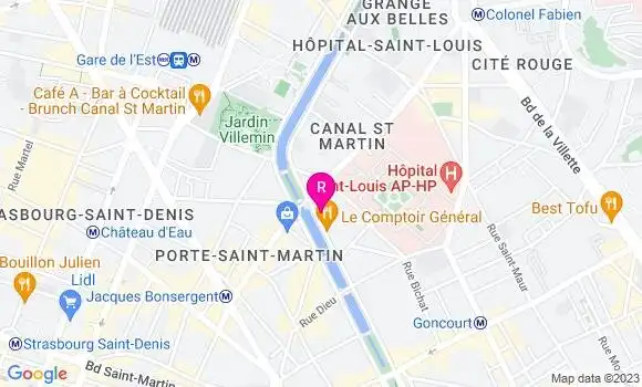 Localisation Restaurant  Marcel