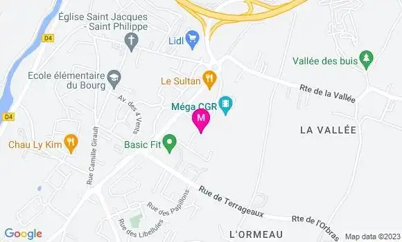 Localisation Restaurant Turc Le Sultan