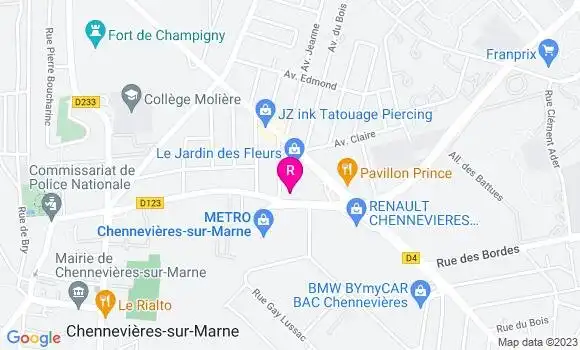 Localisation Restaurant  Le Duo