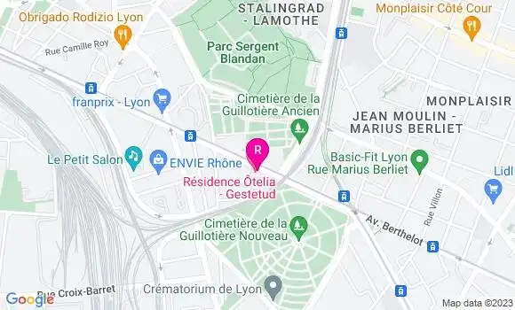 Localisation Restaurant  Côté Berthelot