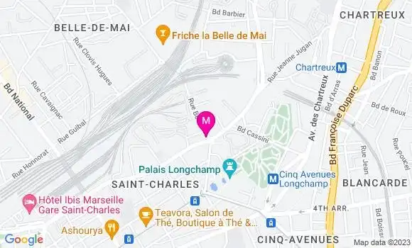 Localisation Le Bistrot du Palais