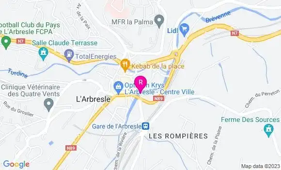 Localisation Restaurant  L