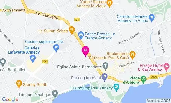 Localisation Restaurant Bar L