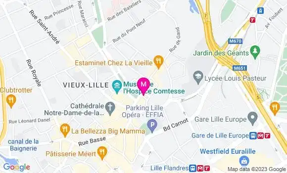 Localisation Restaurant  Le Broc du Vieux Lille