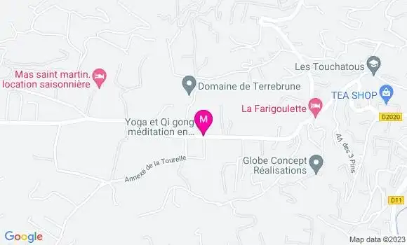 Localisation Restaurant  La Table de Terrebrune