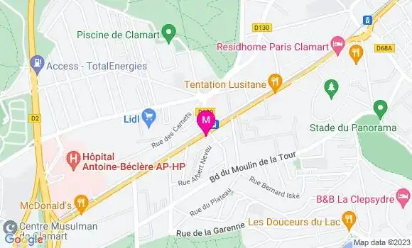 Localisation La Taverne de Clamart