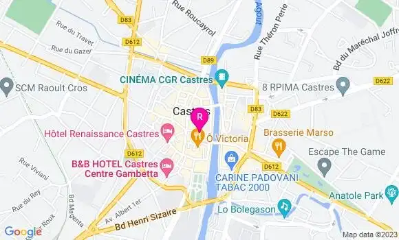 Localisation Restaurant  L