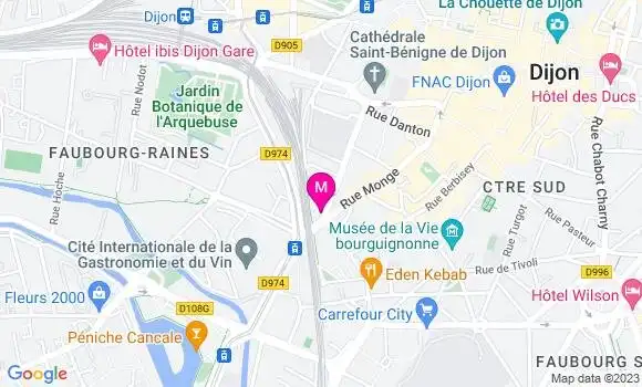 Localisation Brasserie L