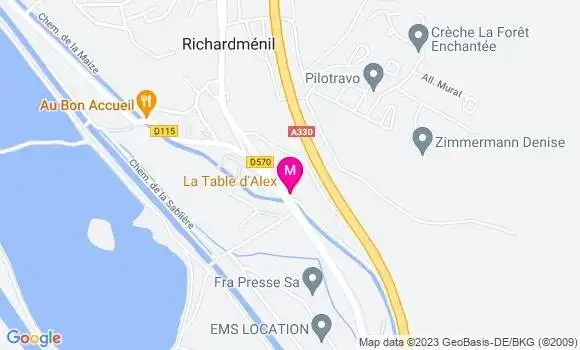 Localisation Restaurant  La Table d