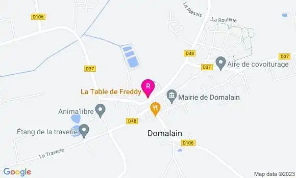 Localisation Restaurant  La Table de Freddy
