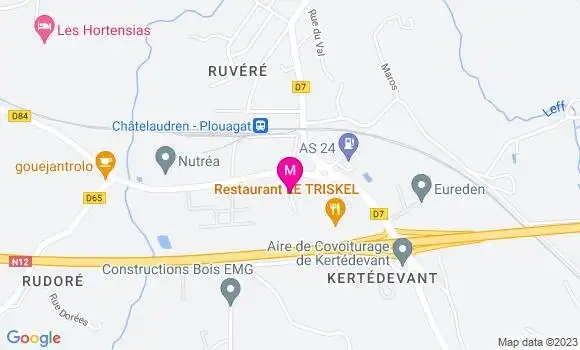 Localisation Restaurant  Le Triskel