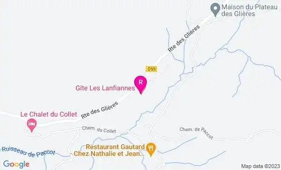 Localisation Restaurant  Les Lanfian