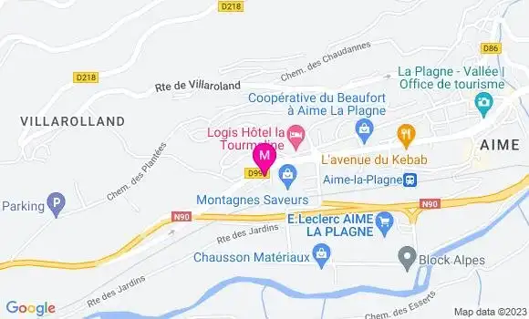 Localisation Restaurant  Axima Relais