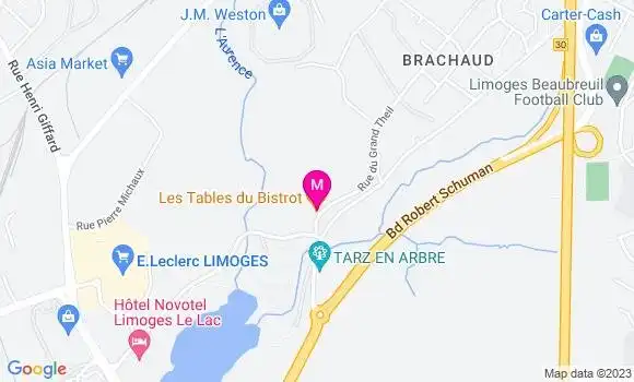 Localisation Les Tables du Bistrot