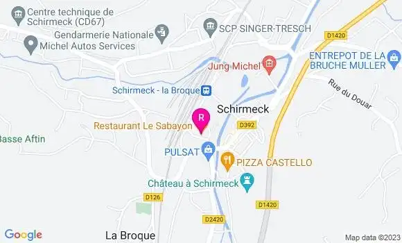 Localisation Restaurant  Le Sabayon