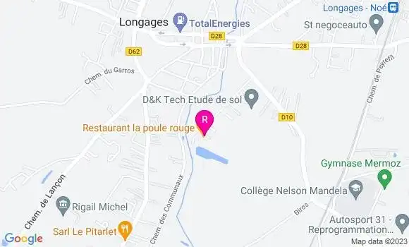 Localisation Restaurant  La Poule Rouge