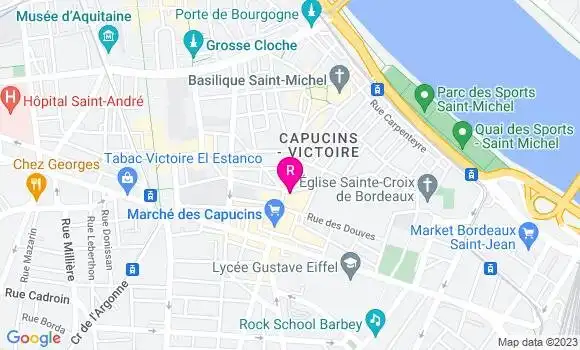 Localisation Brasserie les Halles