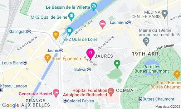 Localisation Restaurant Salon de Thé Hlp