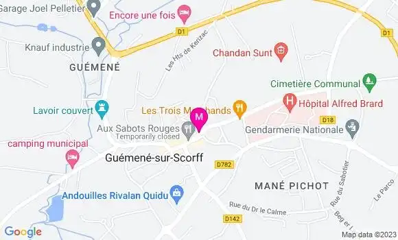 Localisation Crêperie des Rohan