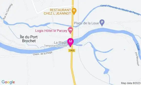 Localisation Restaurant  La Plage