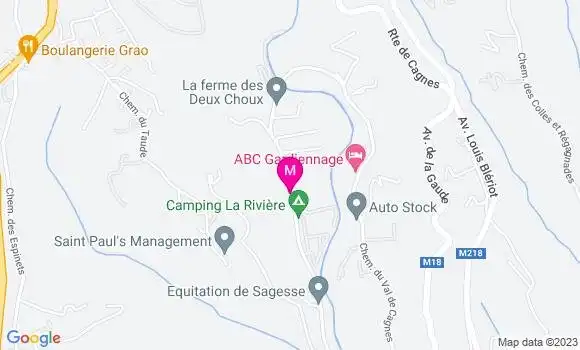 Localisation Restaurant  La Rivière