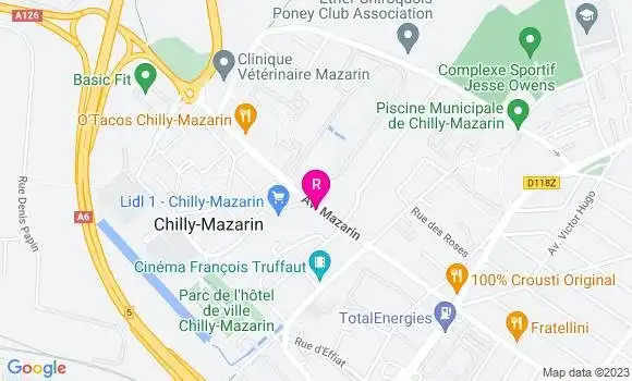 Localisation Restaurant  Le Soleil de Chilly