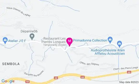 Localisation Auberge Les Pierres Longues