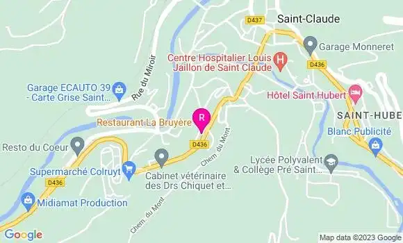 Localisation Restaurant  La Bruyère