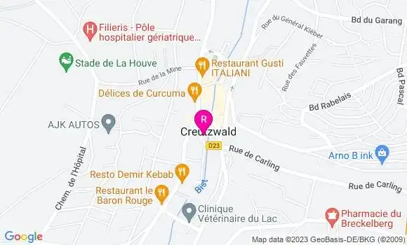 Localisation Bar Restaurant le Bisten