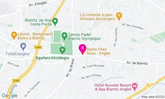 Localisation Restaurant Chez Nous