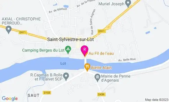 Localisation Restaurant  Au Fil de l