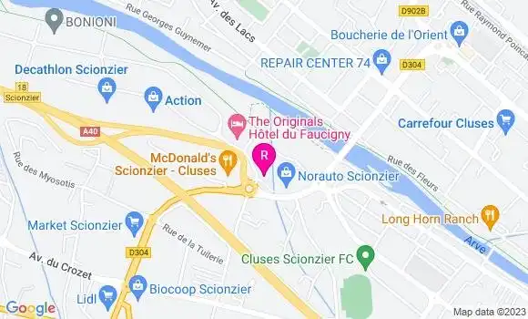 Localisation Pizzeria Le Complexe
