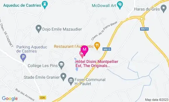 Localisation Restaurant Hôtel The Originals Relais