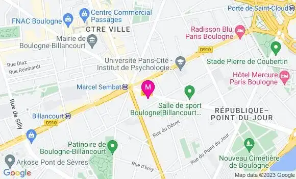 Localisation Restaurant  Mr Beef