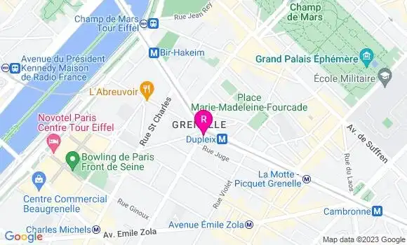 Localisation Bistrot Bistro Dupleix