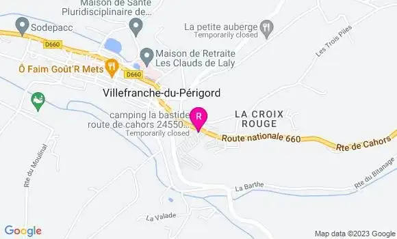 Localisation Restaurant  La Bastide