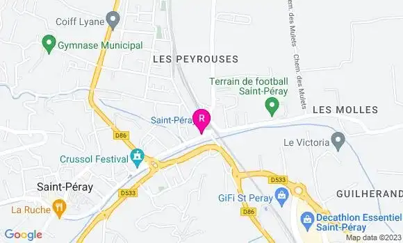 Localisation Restaurant  Le Bistro de la Gare