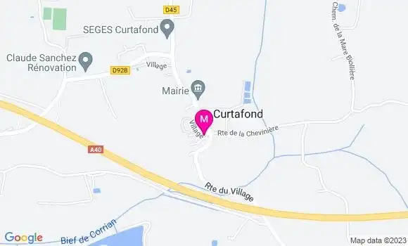 Localisation Restaurant  Charmes de Bresse