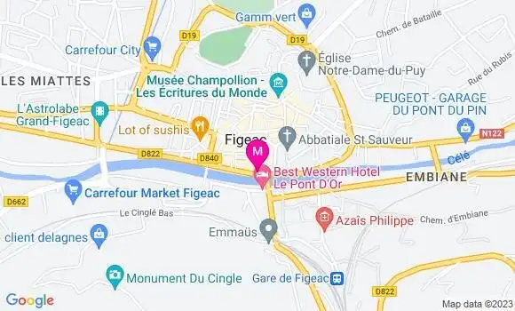 Localisation Restaurant  La Terrasse