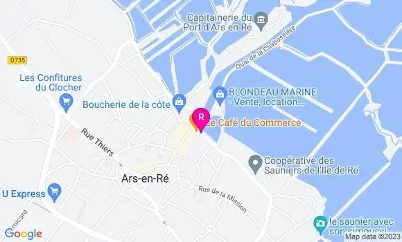 Localisation Restaurant  Le Bistrot de Béné