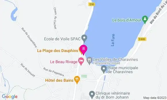 Localisation Restaurant  La Plage des Dauphins