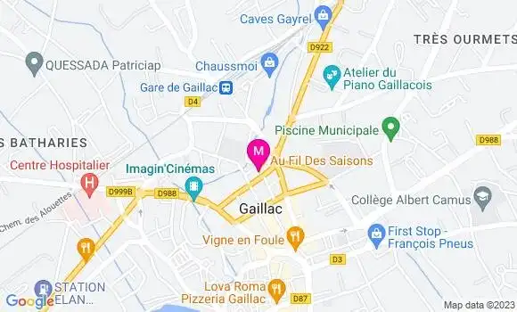 Localisation Restaurant  Au Fil des Saisons