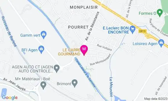 Localisation Restaurant  Le Carre Gourmand