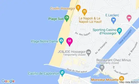 Localisation Restaurant Gastronomique Jean des Sables