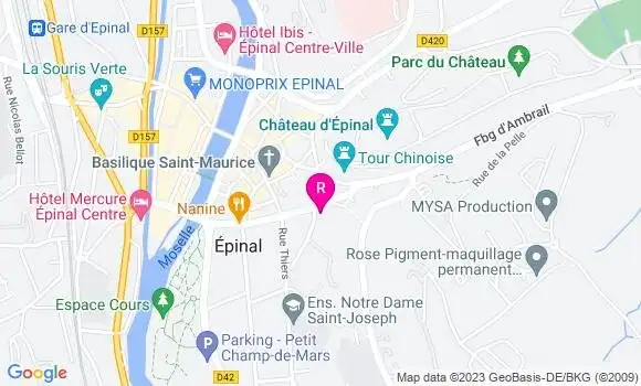 Localisation Restaurant  La Louvière