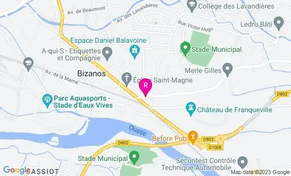 Localisation Restaurant  Le Joffre