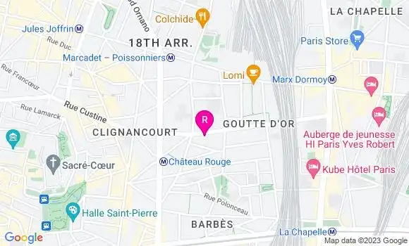 Localisation Restaurant Bar Au Gamin de Paris