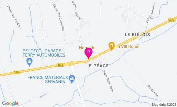 Localisation Auberge de Septème
